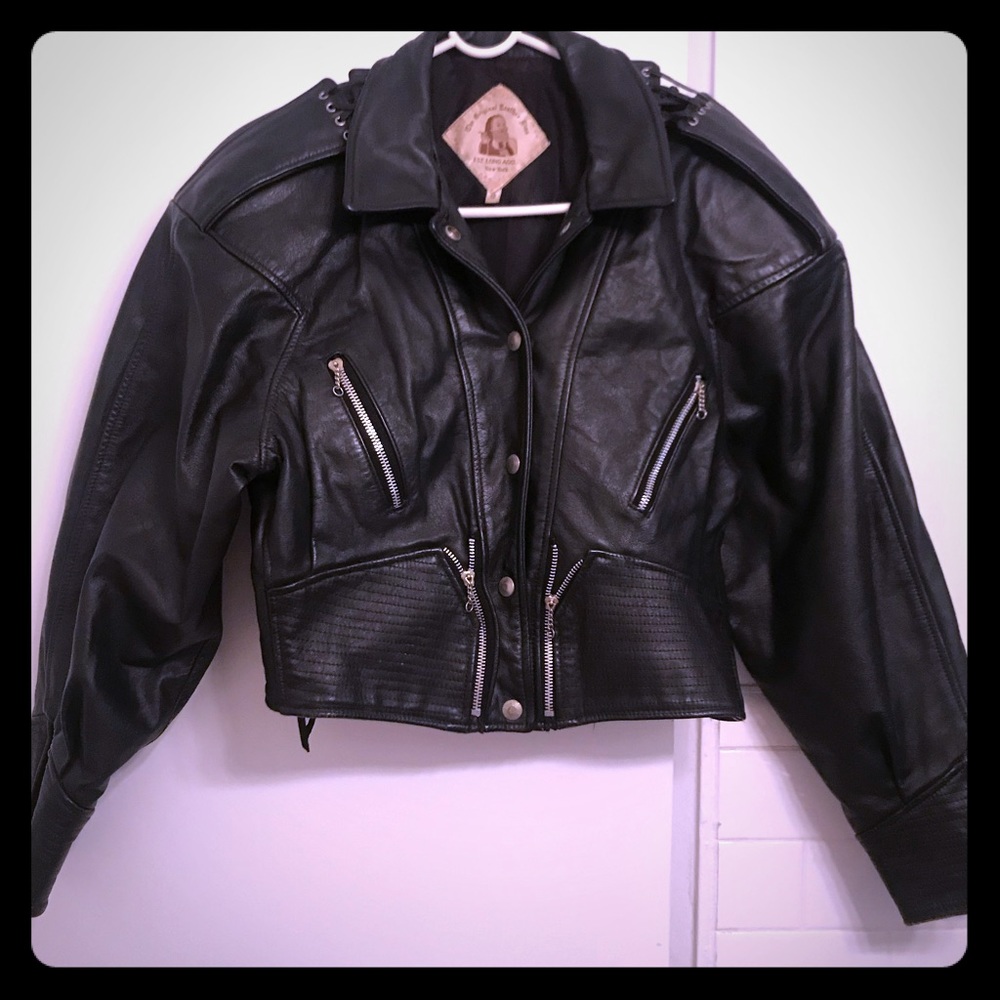 Original Leather Line-vintage biker leather jacket